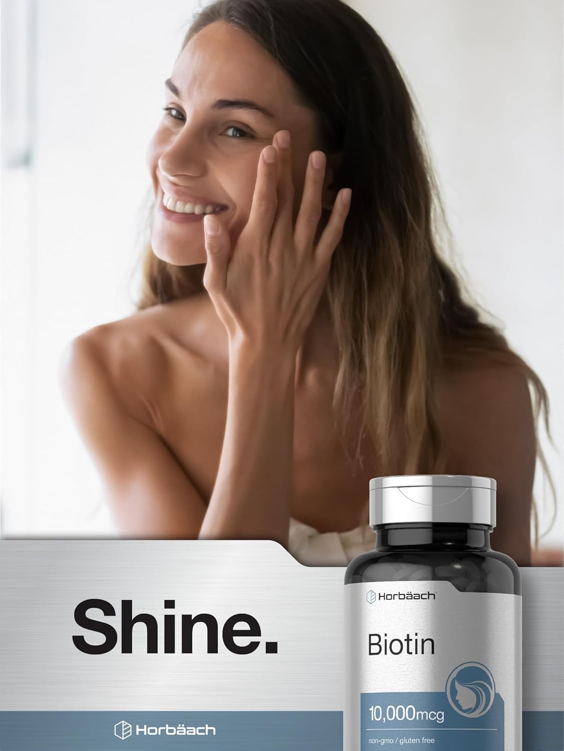 Biotin 10000mcg Fast Dissolve Tablets - 180 Count - Beauty Formula - Vegetarian - Non-GMO & Gluten Free