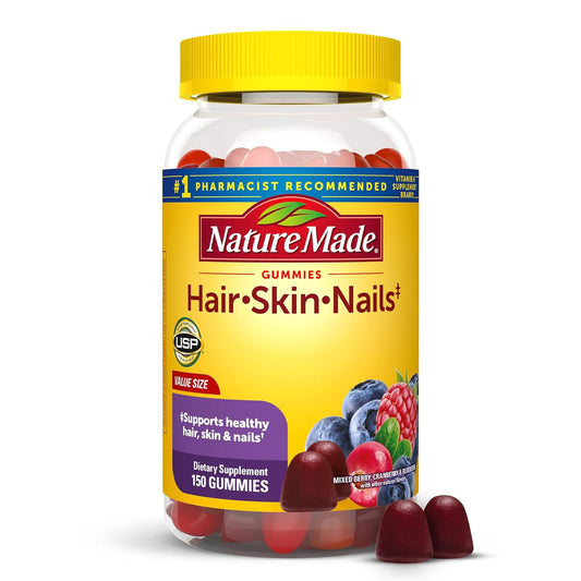 Biotin 2500 mcg Gummies for Hair, Skin, Nails - 150 Count - 75 Day Supply