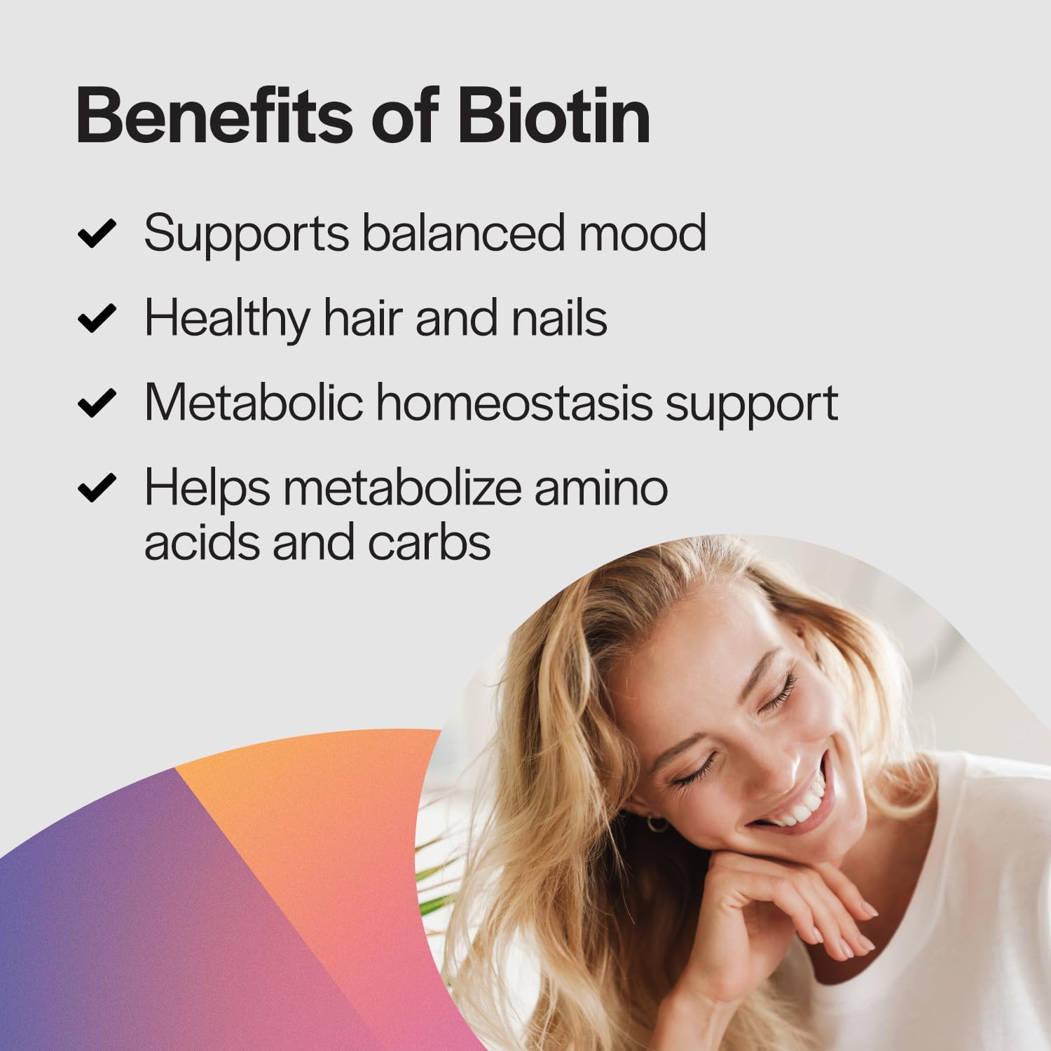 Biotin 8000 mcg Capsules for Hair, Skin, Nails Growth - B7 Vitamin Supplement for Men & Women - 120 Count