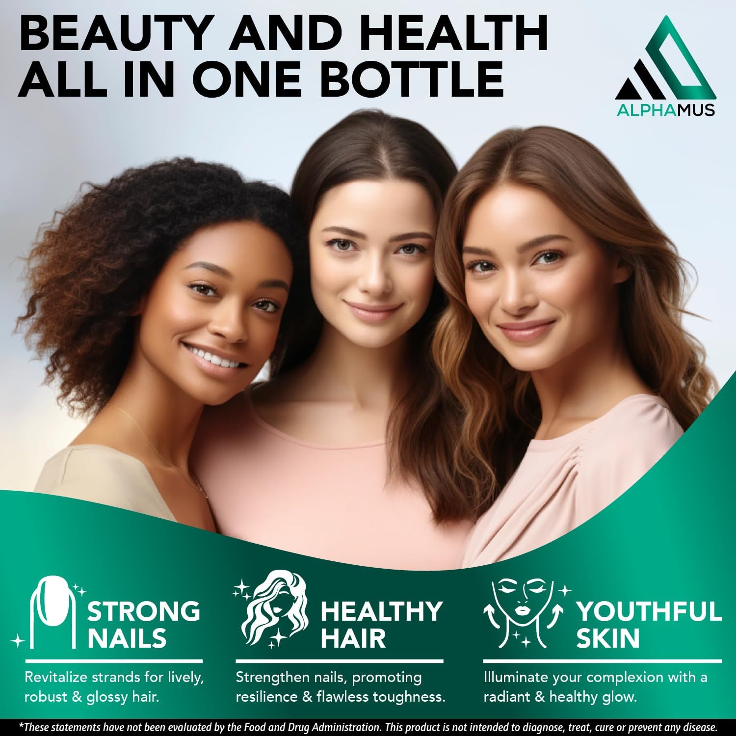 Biotin, Collagen, Keratin Supplements for Hair Growth, Skin & Nail Health - 5000mcg Capsules with Hyaluronic Acid & Vitamin-B Complex - 90 Capsules for Women & Men