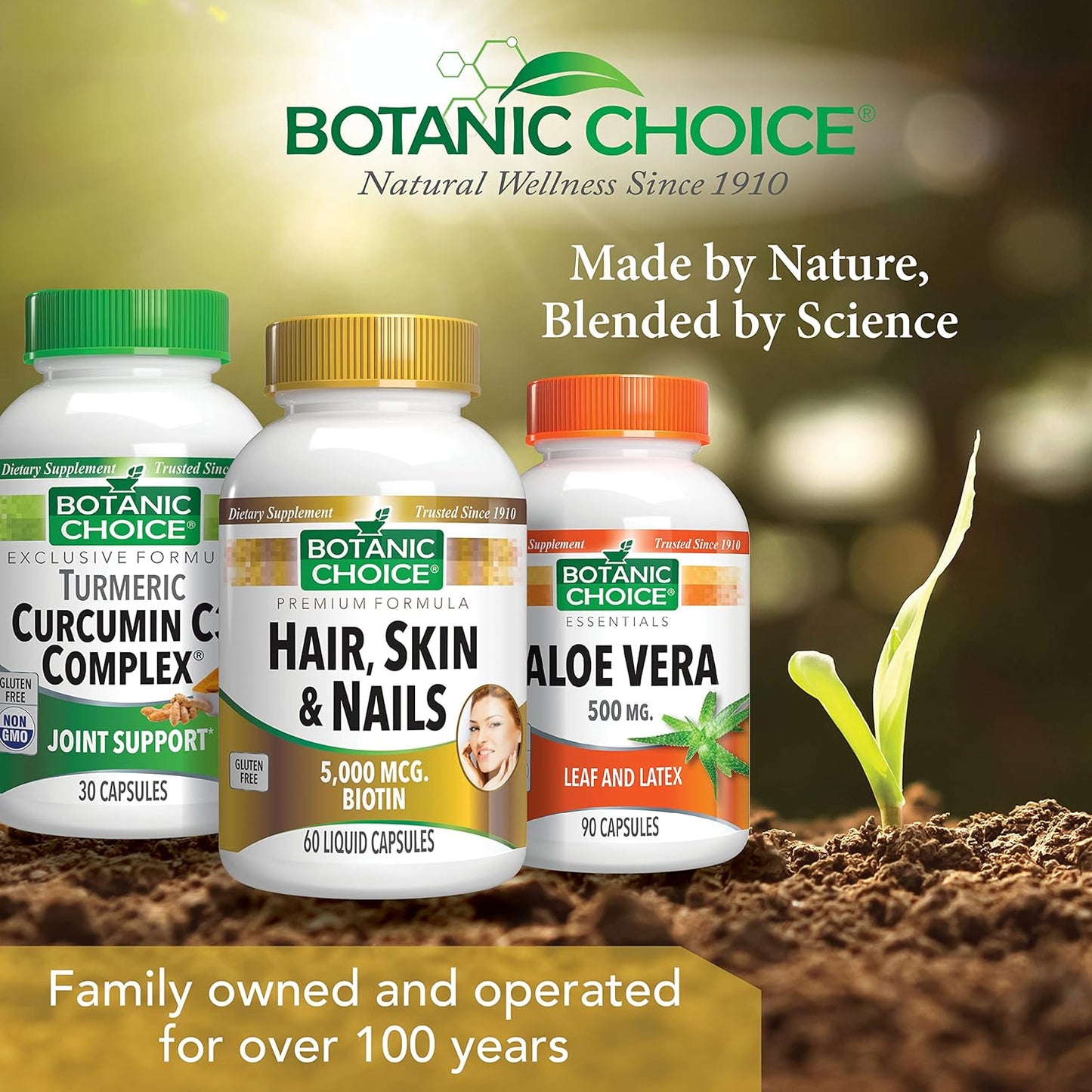 Biotin Supplement for Hair, Skin, and Nails with Collagen, Vitamin C, Iron, Argan Oil, and Hyaluronic Acid - 60 Liquid Capsules