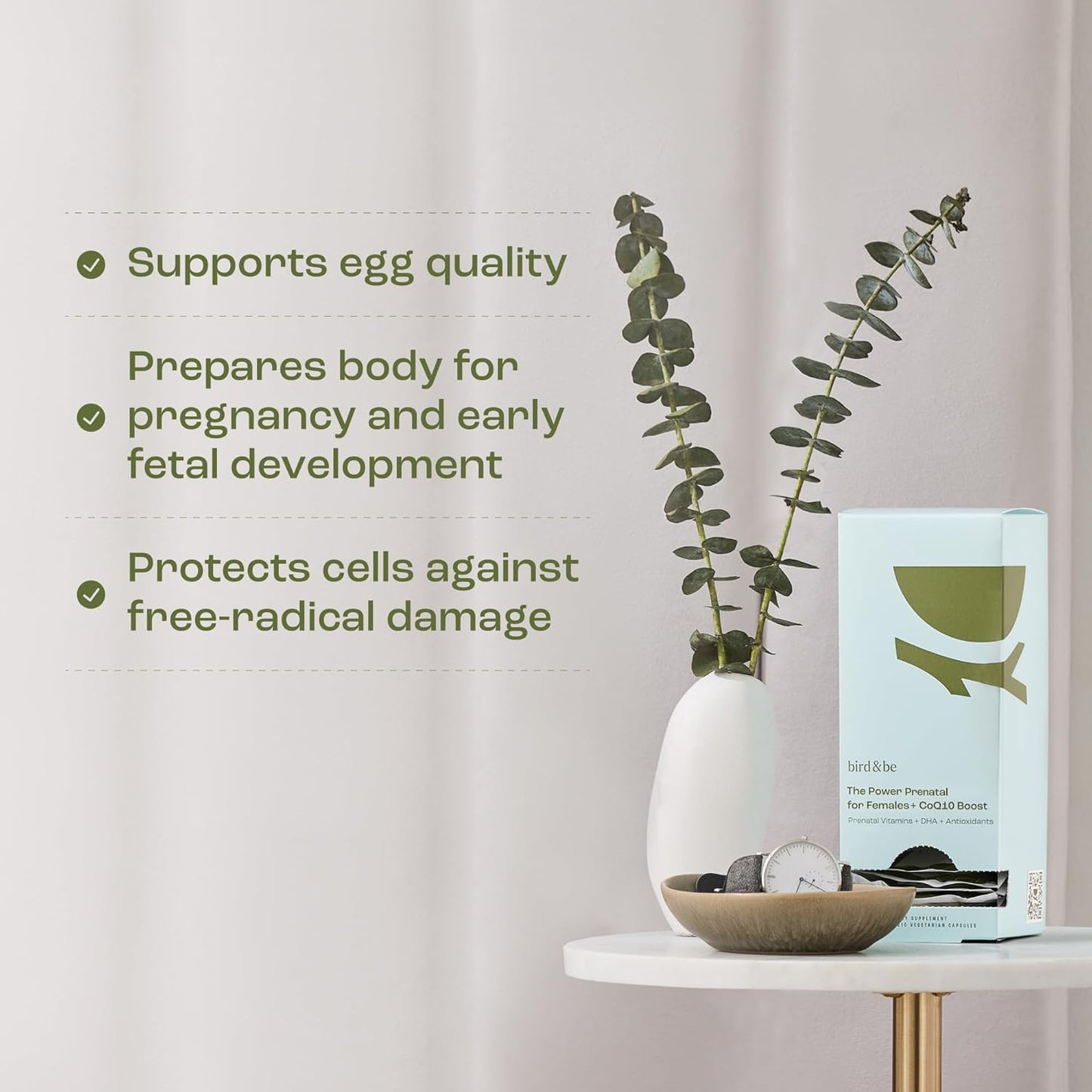 bird&be CoQ10 Boost Power Prenatal for Women
