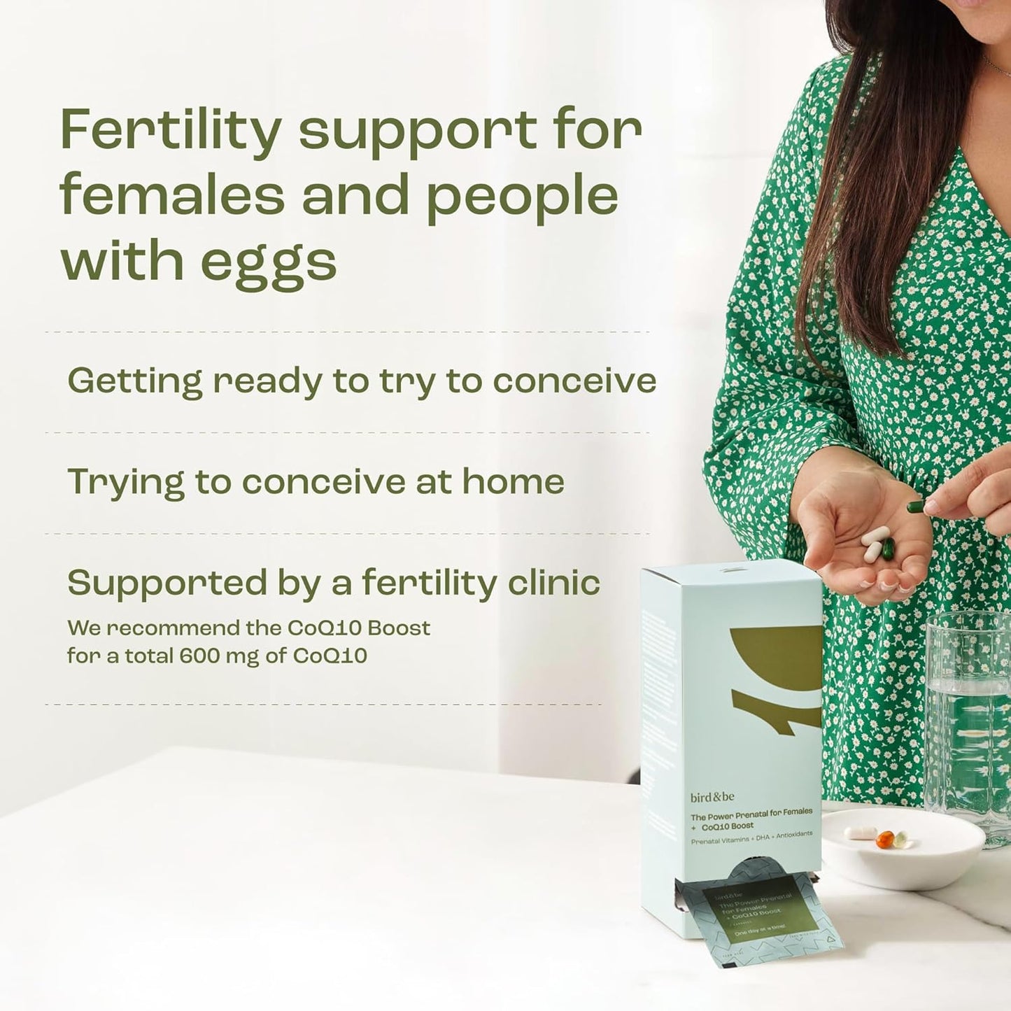 bird&be CoQ10 Boost Power Prenatal for Women
