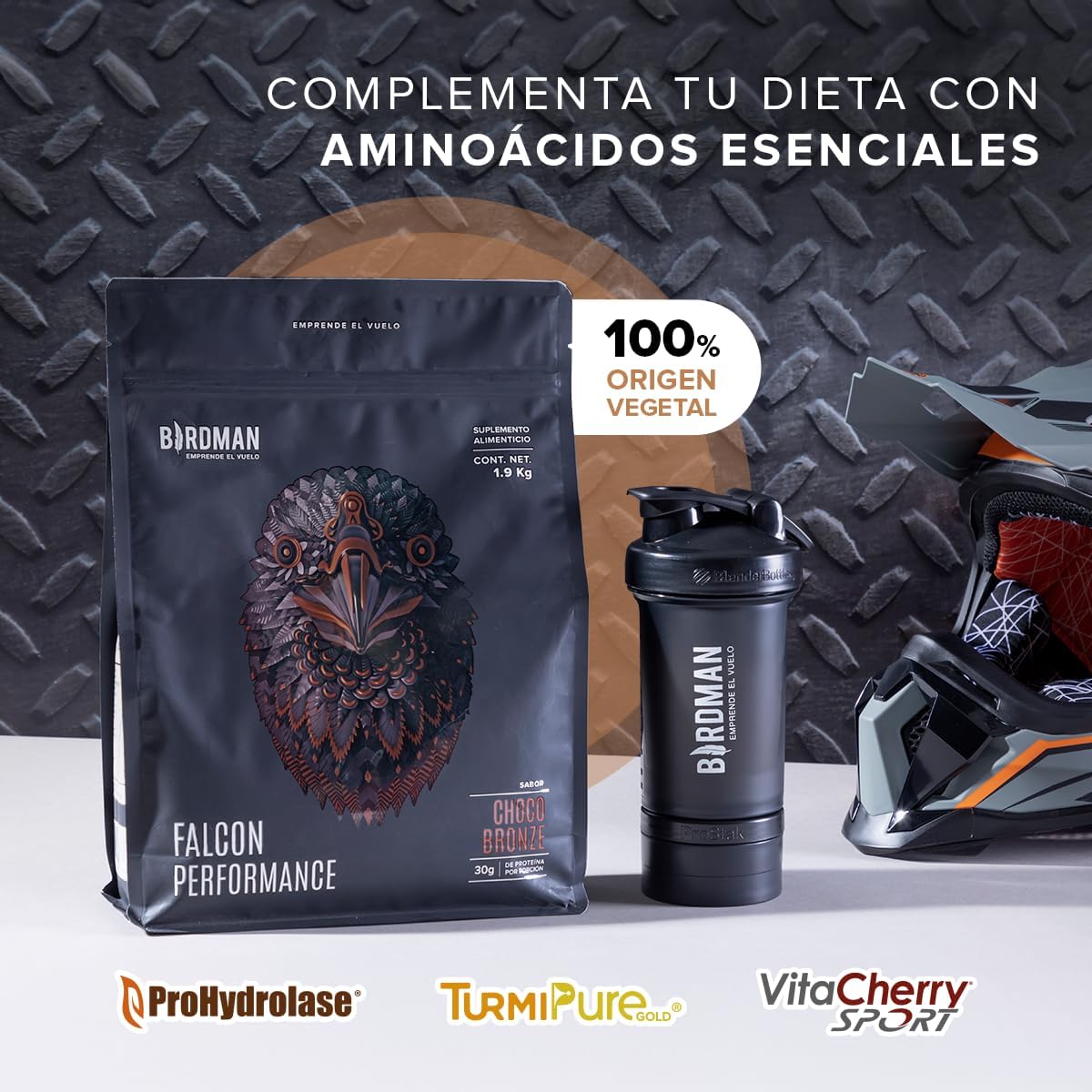 BIRDMAN Falcon Performance Premium Sport Protein Powder with Creatine - Chocolate Flavor, 31g Protein and 5g Creatine per Serving, 1.9Kg Size