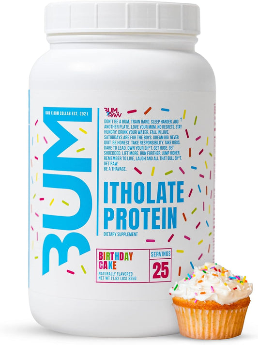 Birthday Cake Whey Isolate Protein Powder - Grass-Fed Sports Nutrition for Muscle Growth & Recovery - Low-Fat, Low Carb - 25 Servings