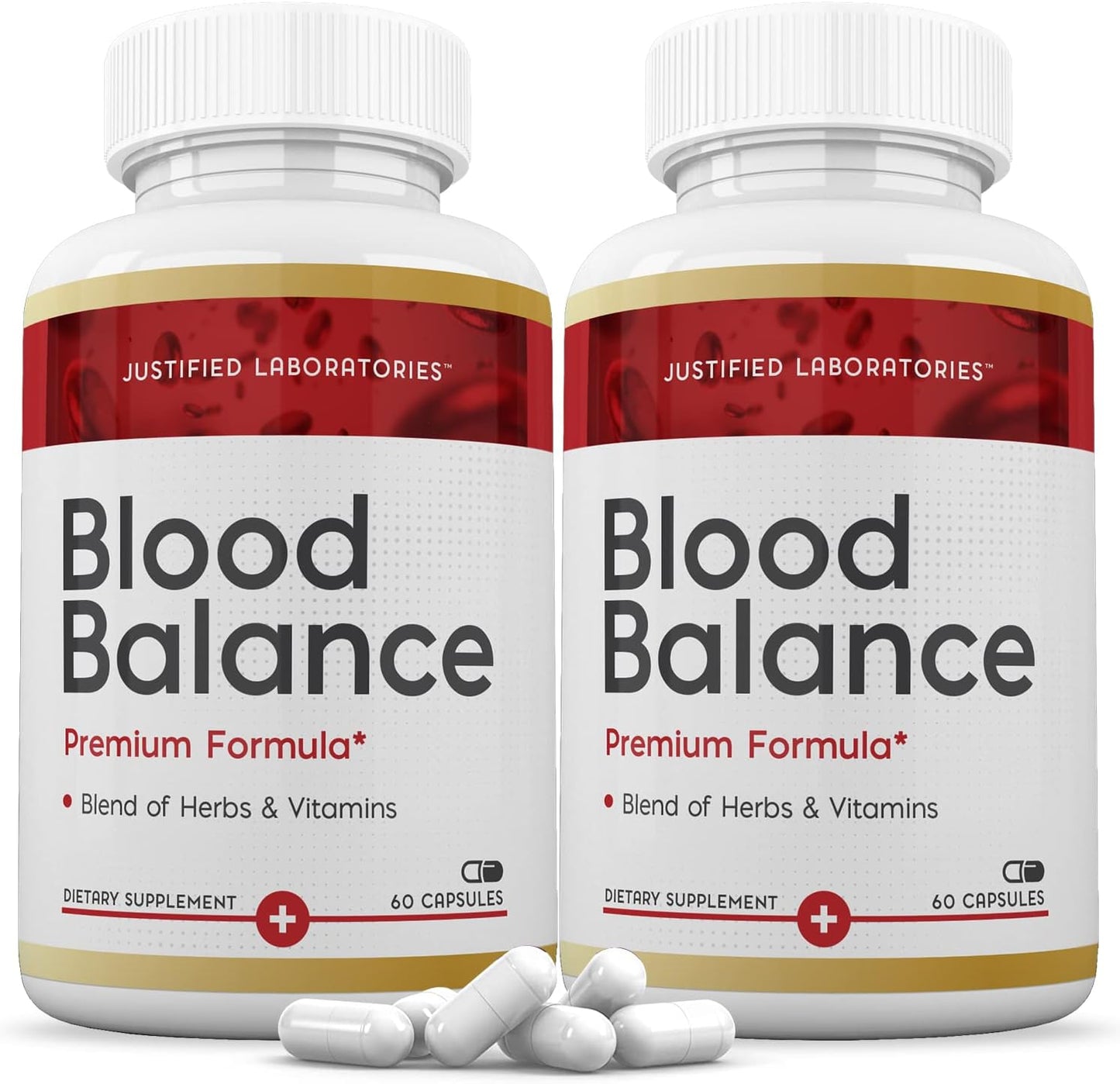 Blood Balance Advanced Formula 620MG Supplement Pills (2 Pack, 120 Capsules) by Justified Laboratories