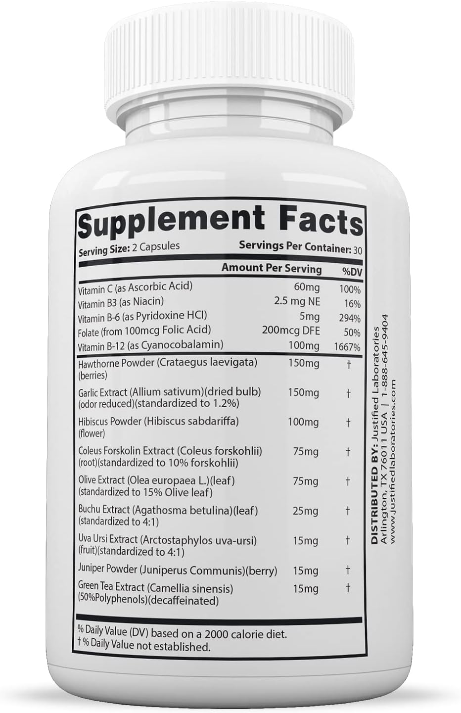 Blood Balance Advanced Formula 620MG Supplement Pills - 60 Capsules by Justified Laboratories