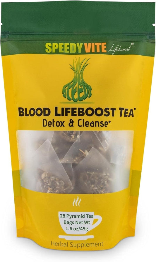 Blood Cleansing Herbal Tea Bags - Supports Natural Detox & Waste Removal from the Blood Stream - Chaparral, Echinacea, Chamomile Supplement
