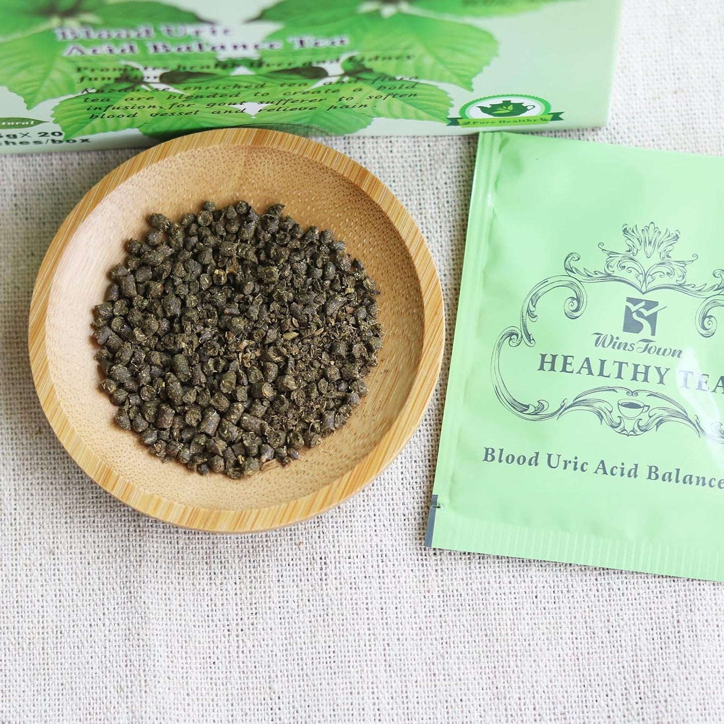Blood Uric Acid Balance Tea for Gout Relief - 20 Tea Bags to Support Purine Metabolism