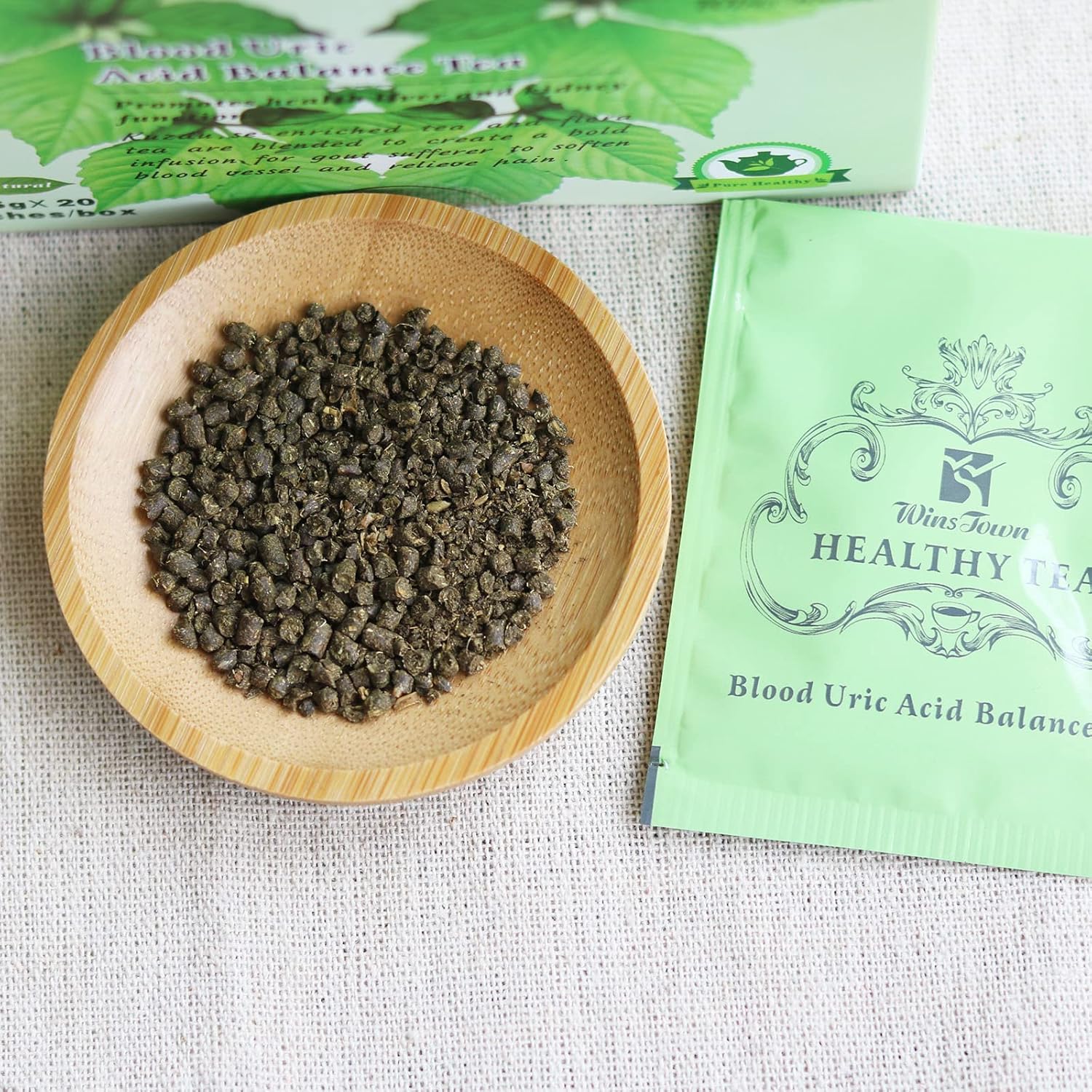 Blood Uric Acid Balance Tea for Gout Relief - 20 Tea Bags to Support Purine Metabolism