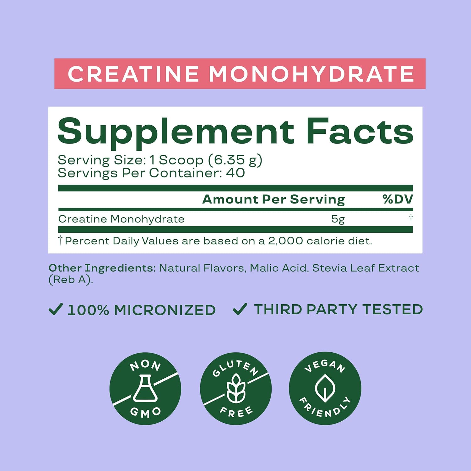 Bloom Nutrition Raspberry Lemon Creatine Monohydrate Powder - 40 Servings, 5g Micronized Creatine, Muscle Recovery & Strength Support, Gluten Free & Non GMO, Pre/Post Workout Supplement