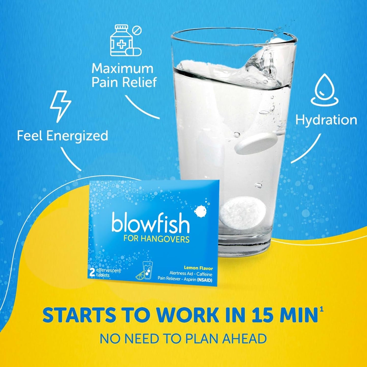 Blowfish Morning Relief Complete Recovery System: 25 Single Dose Envelopes & 30 Pills