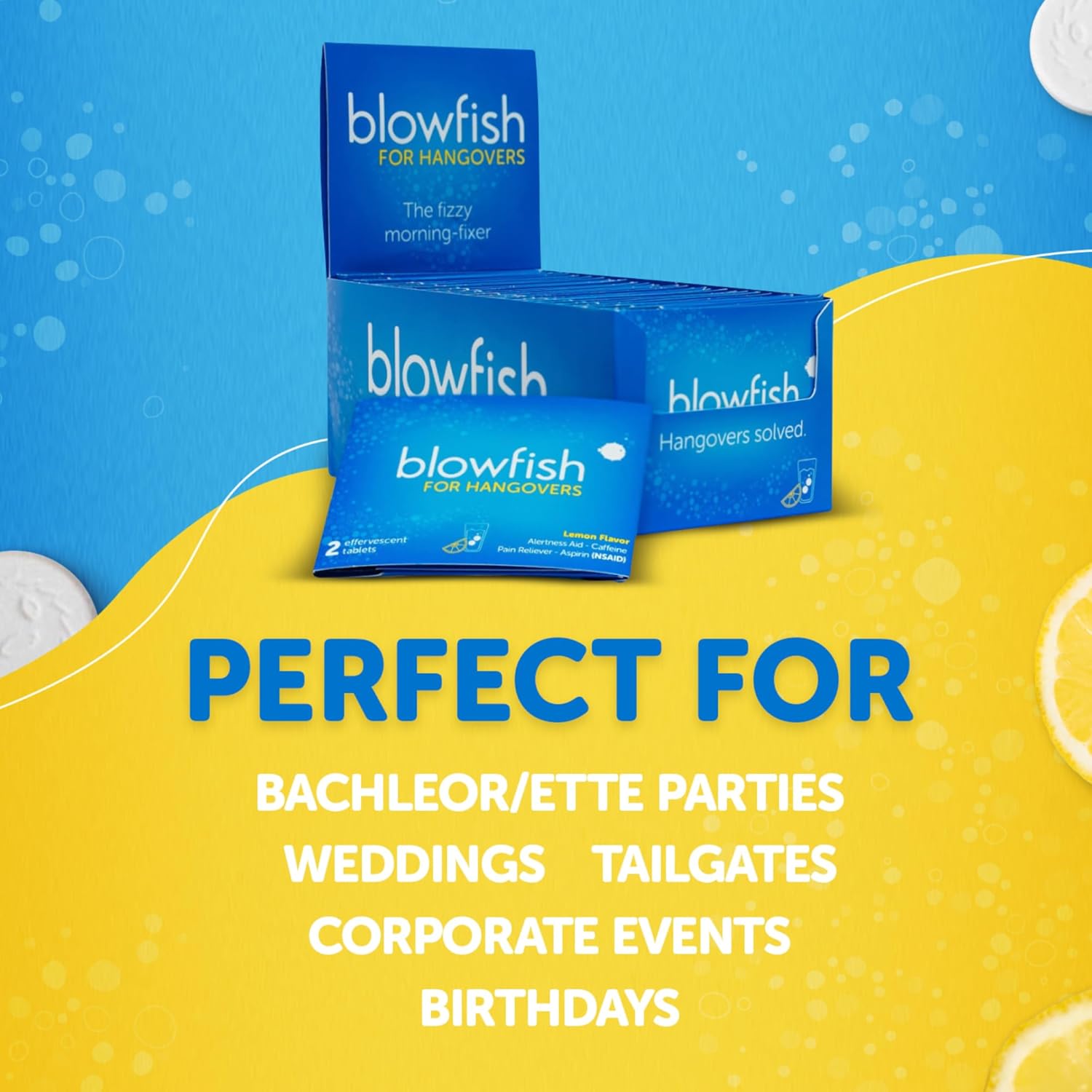 Blowfish Morning Relief Complete Recovery System: 25 Single Dose Envelopes & 30 Pills