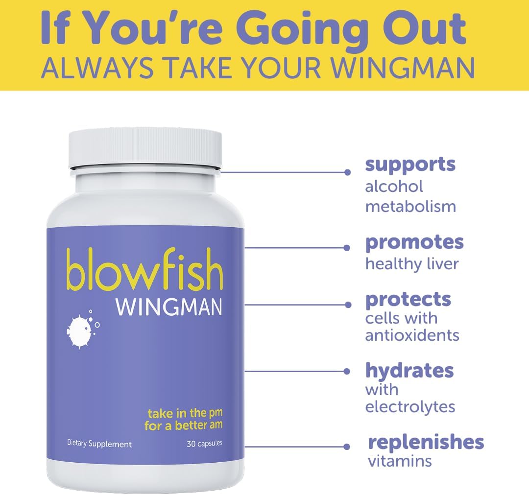 Blowfish Morning Relief Complete Recovery System: 25 Single Dose Envelopes & 30 Pills