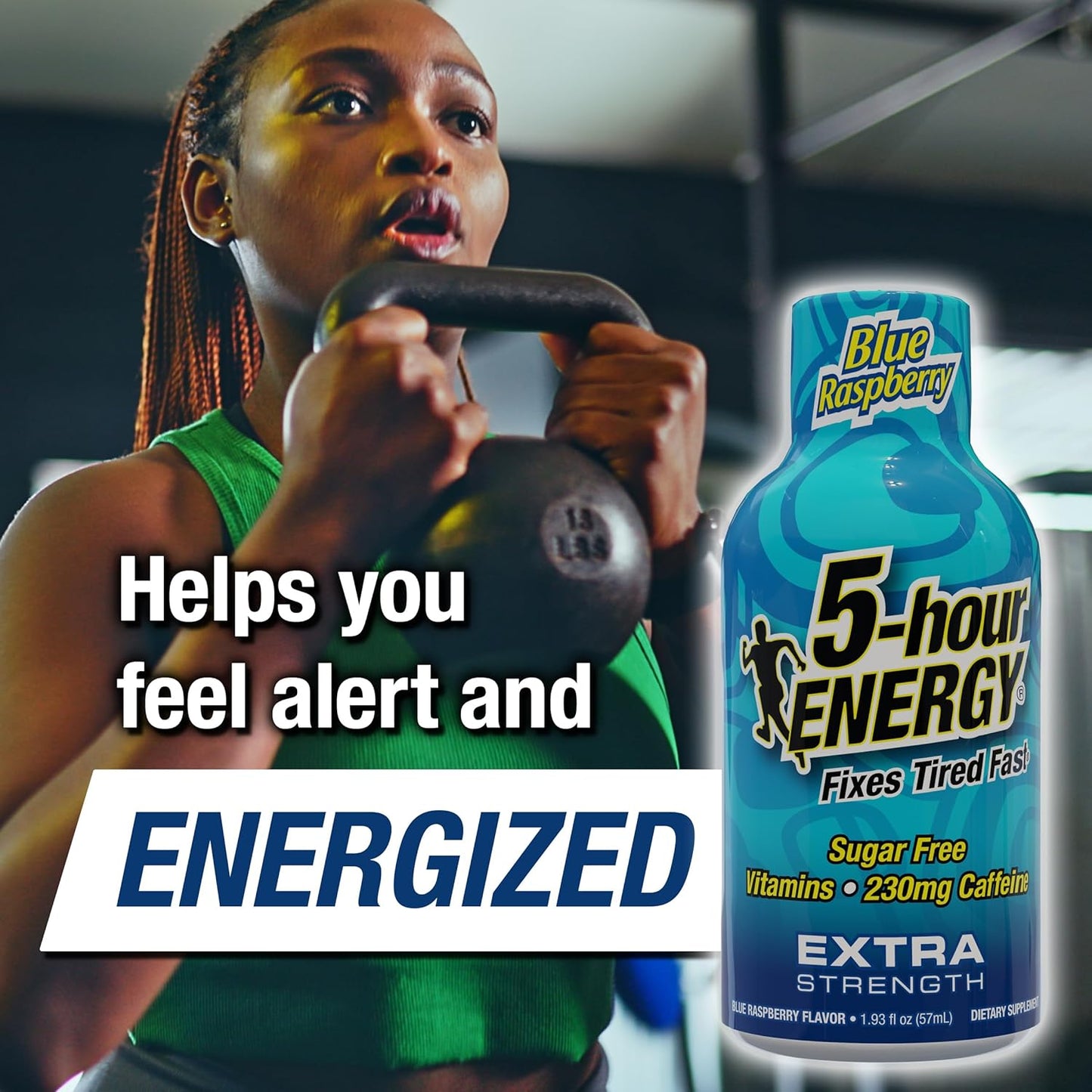 Blue Raspberry Flavor 5-hour ENERGY Extra Strength Shots - 24 Count, Sugar-Free, Zero Calories, with B-Vitamins & Amino Acids for Energy Boost