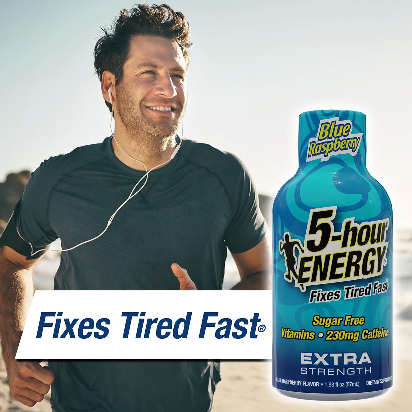 Blue Raspberry Flavor 5-hour ENERGY Extra Strength Shots - 24 Count, Sugar-Free, Zero Calories, with B-Vitamins & Amino Acids for Energy Boost