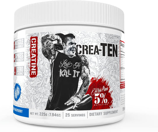 Blue Raspberry Flavored Creatine Powder with Accelerators for Muscle Gain & Recovery