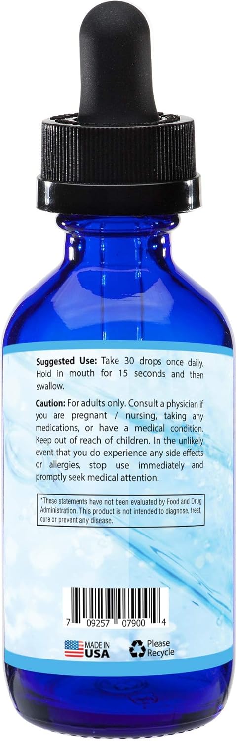 Blue Vervain Flowering Top Extract 650mg - 4oz Bottle (118 Servings) - High Bioavailability - Quick Absorption - Cruelty-Free, Non-GMO - Third-Party Tested - GMP-Certified - Made in USA