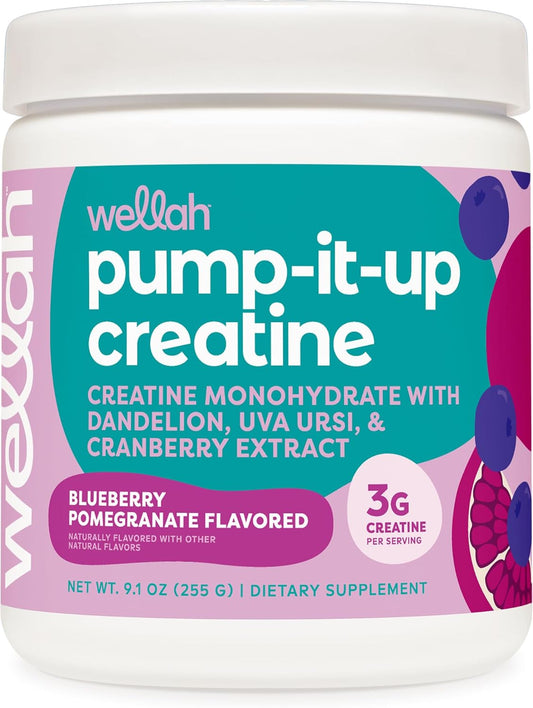 Blueberry Pomegranate Creatine Monohydrate with Dandelion & Uva Ursi - 50 Servings