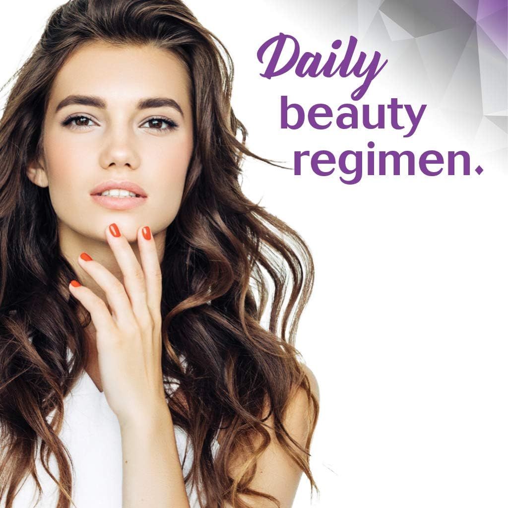 BlueBonnet Nutrition Beautiful Ally Hair, Skin & Nails Supplement with Grass Fed Collagen Peptides - Type 1 & 3, Non-GMO, Gluten-Free, 90 Capsules