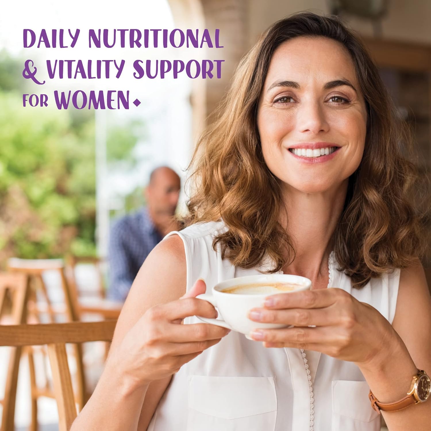Bluebonnet Nutrition Ladies’ 40+ Whole Food Women Multivitamin, Soy-Free, Non-GMO, Gluten Free - 60 Vegetable Capsules
