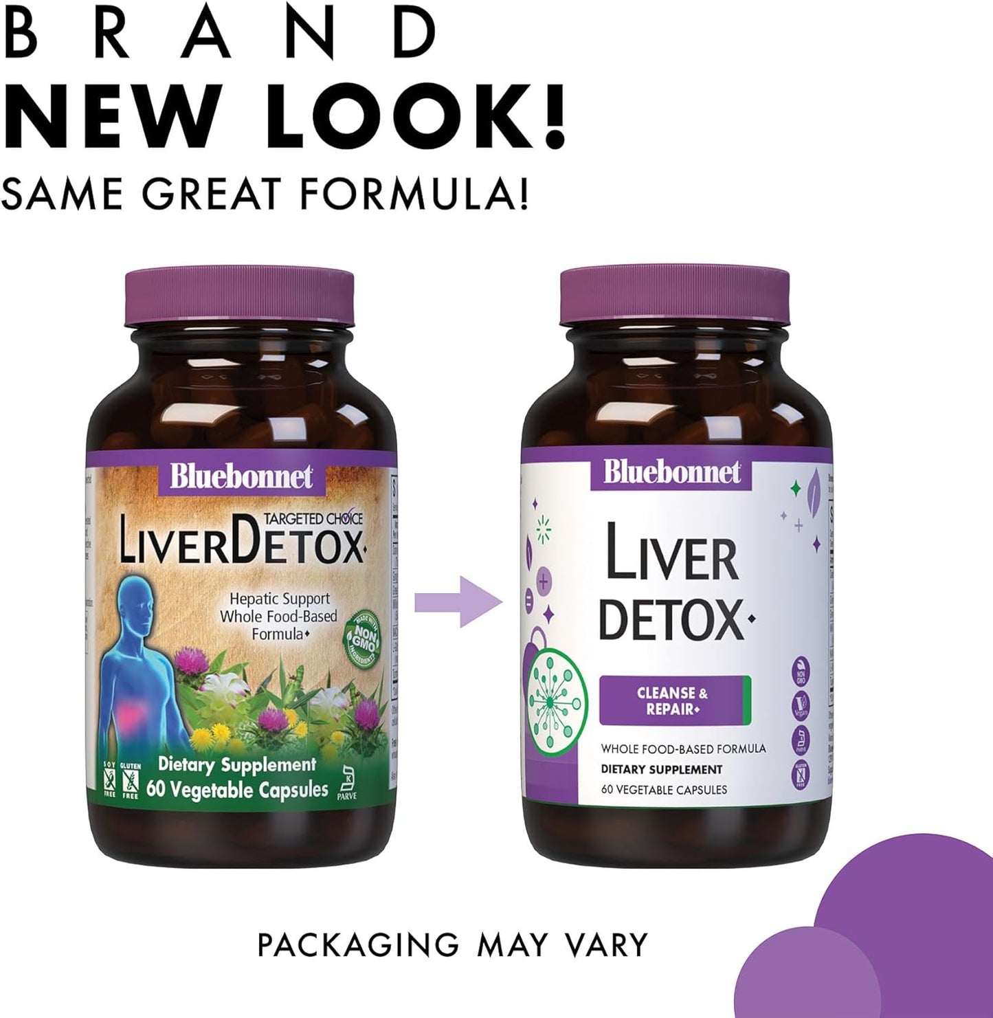 Bluebonnet Nutrition Liver Detox Capsules - Liver Health Support with Antioxidant Protection, Soy-Free, Gluten-Free, Kosher, Non-GMO, Dairy-Free - 60 Servings