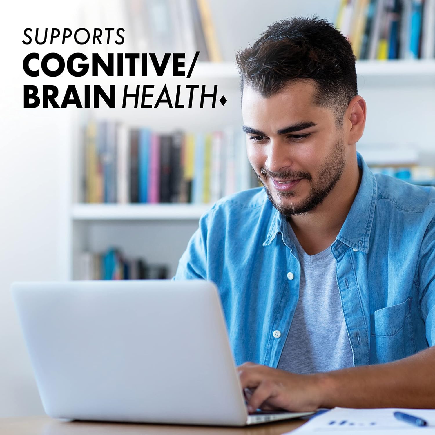 Bluebonnet Nutrition Omega-3 Brain Formula | High Concentration Cognitive Health Support | Natural Wild Caught Triglyceride Form DHA 860 mg EPA 120 mg | Gluten-Free | 60 Softgels