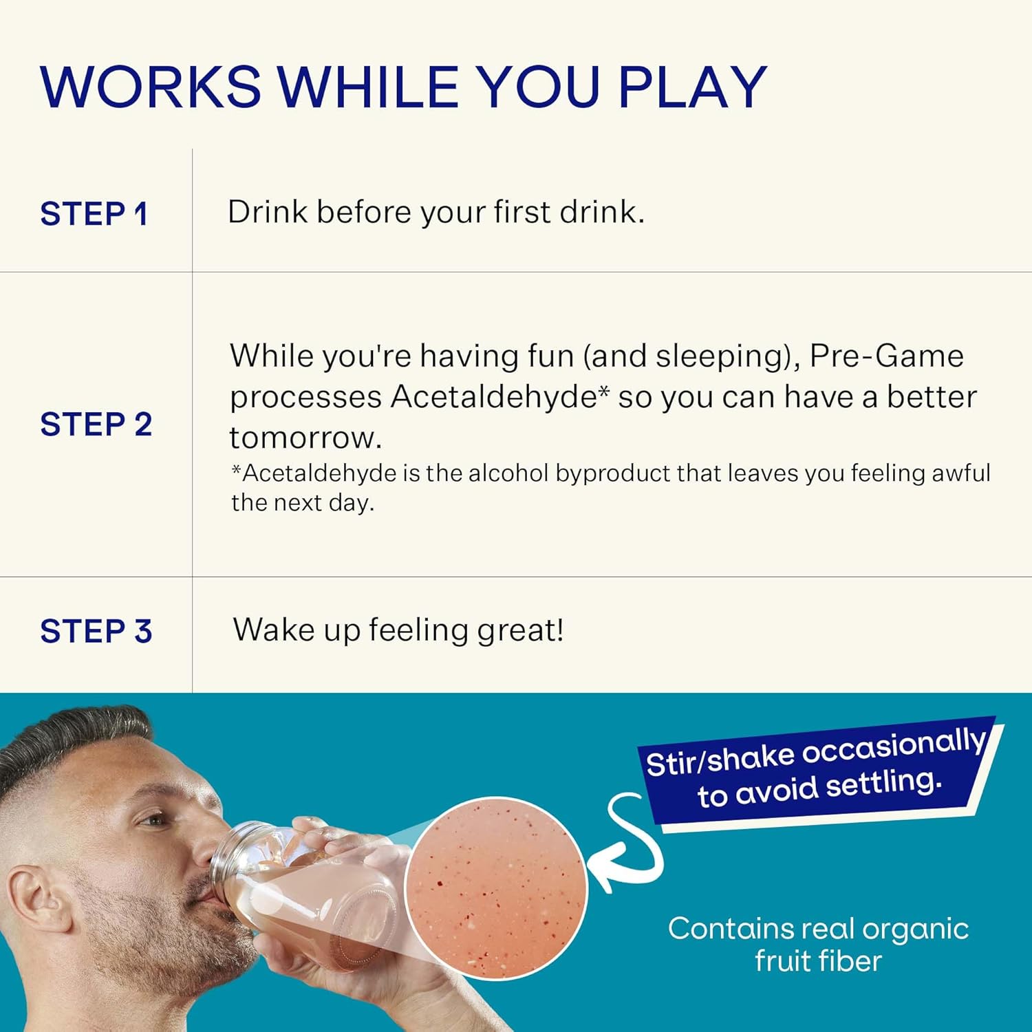 Blueshift Pre-Game NAC Supplement with Electrolytes and Liver Support - 14 Pack Hydration Powder Pods