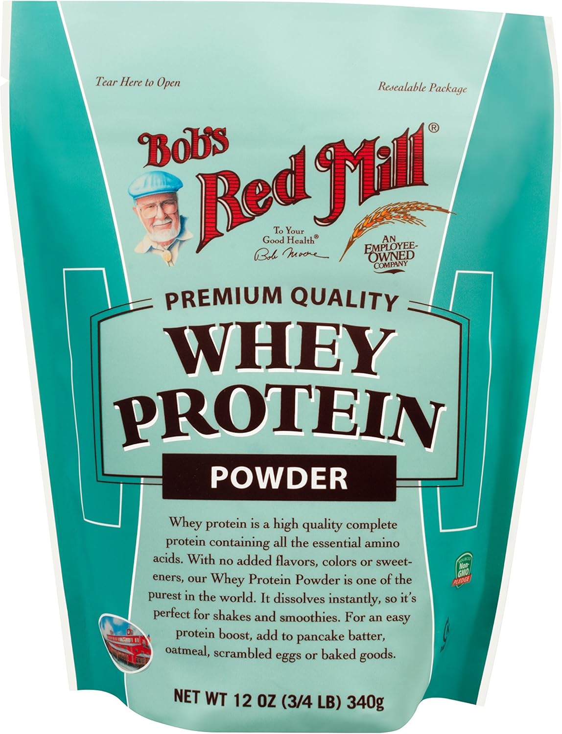 Bob's Red Mill 12oz Unflavored Whey Protein Powder - Packaging May Vary