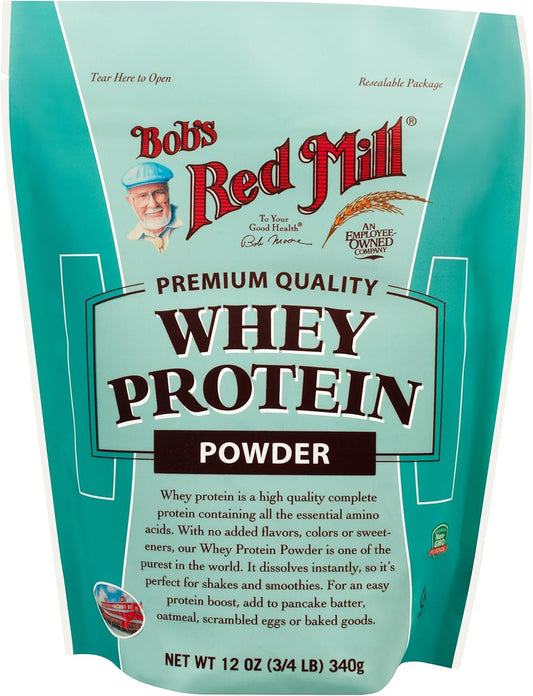 Bob's Red Mill 12oz Unflavored Whey Protein Powder - Packaging May Vary