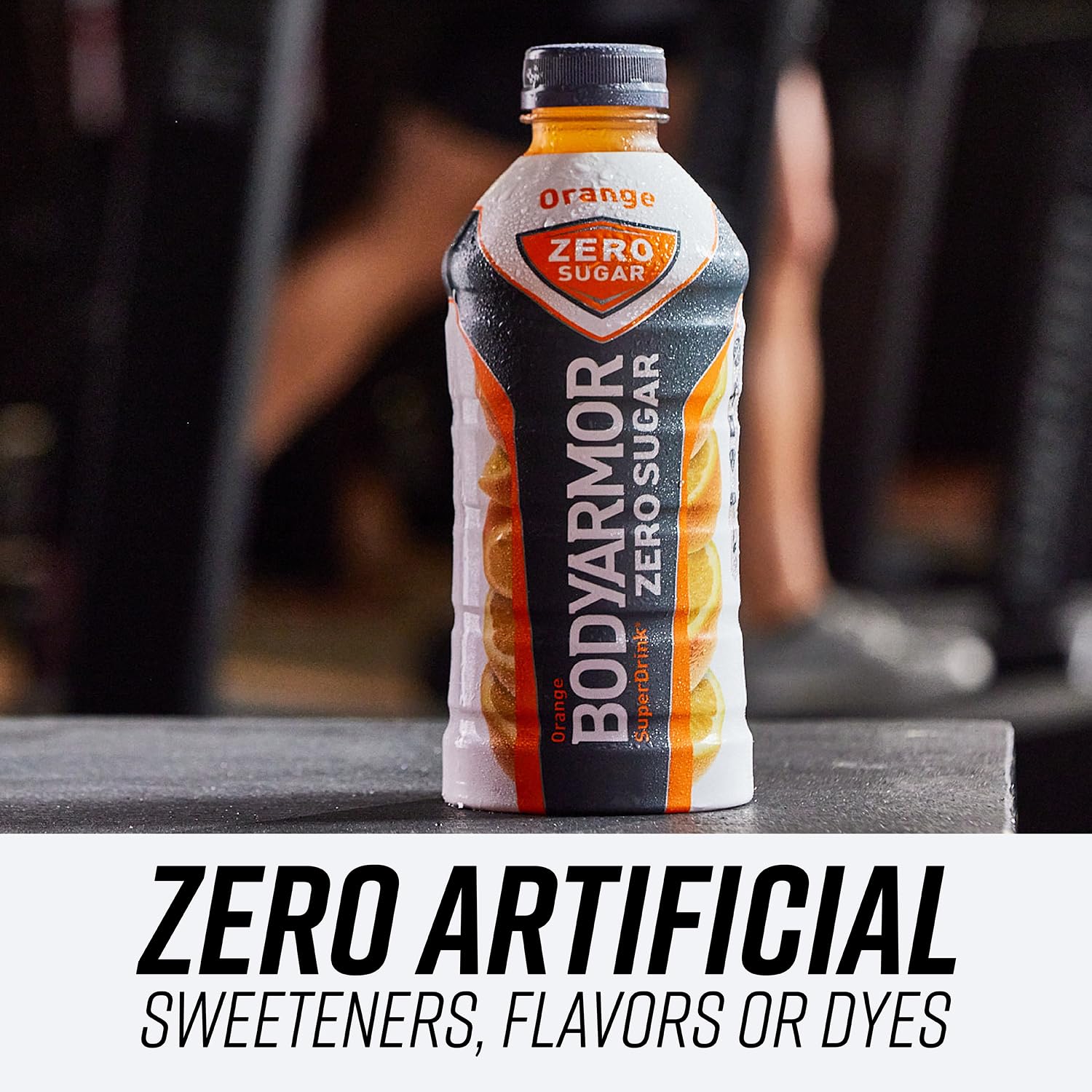 BODYARMOR ZERO Sugar Orange Sports Drink - Sugar-Free, Low-Calorie Hydration with Natural Flavors - Electrolytes, Antioxidants, B-vitamins - 28 fl oz (Pack of 12)