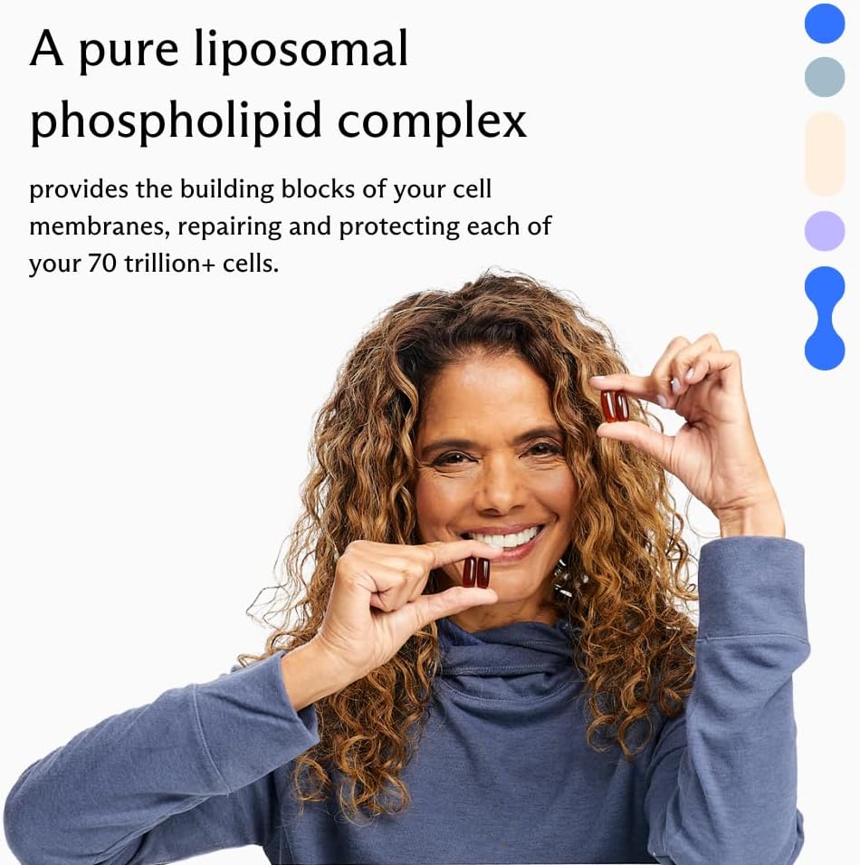 BodyBio Phospholipid Complex Softgels - Cognitive Enhancer for Healthy Brain, Anti-Aging & Cellular Support - 100 Count