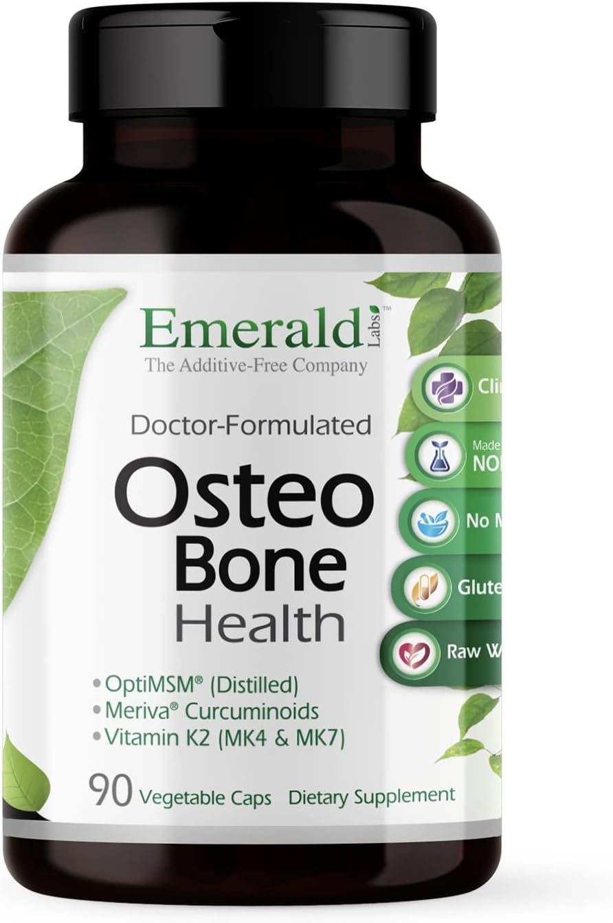 Bone & Joint Health Supplement with Vitamin D3, K2, Calcium, Magnesium - 90 Capsules