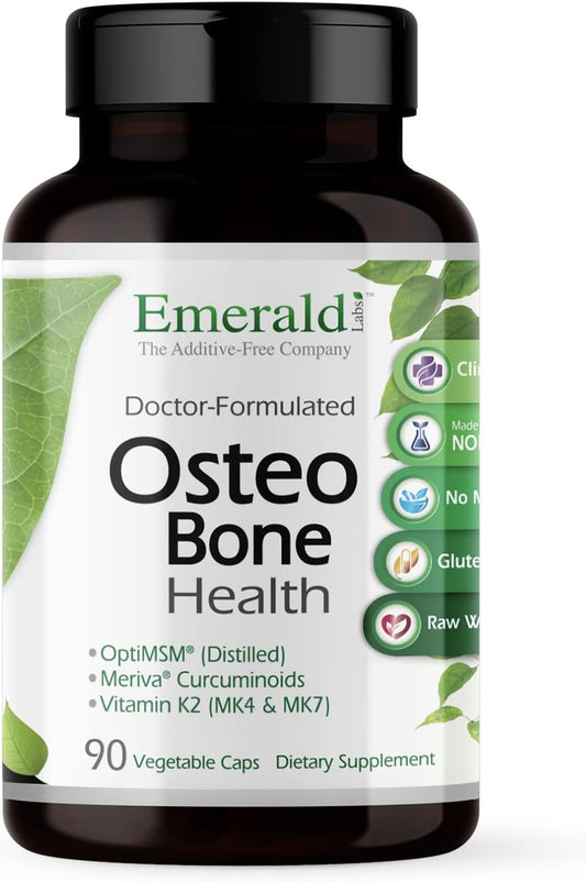 Bone & Joint Health Supplement with Vitamin D3, K2, Calcium, Magnesium - 90 Capsules