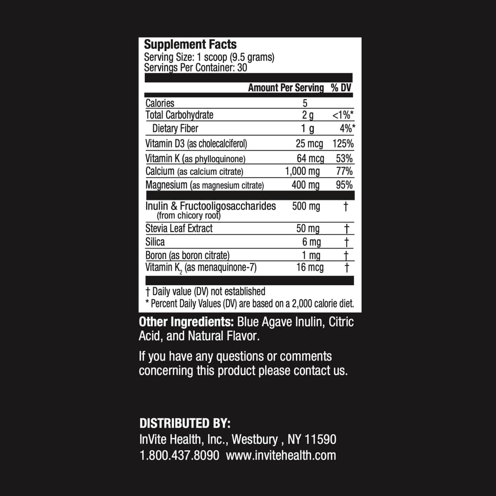 Bone Powder Supplement - Daily Formula for Bone Health - Supports Calcium Absorption - 30 Servings (2-Pack)