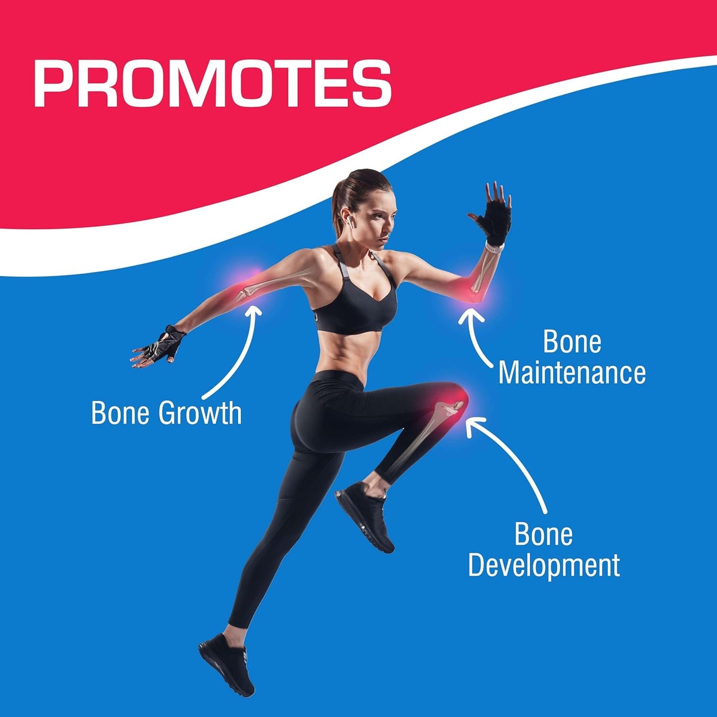 Bone Support Calcium Complex - 180 Tablets with Vitamins C, D, K, Zinc, and Magnesium for Bone Health - Women and Men's Calcium Supplement