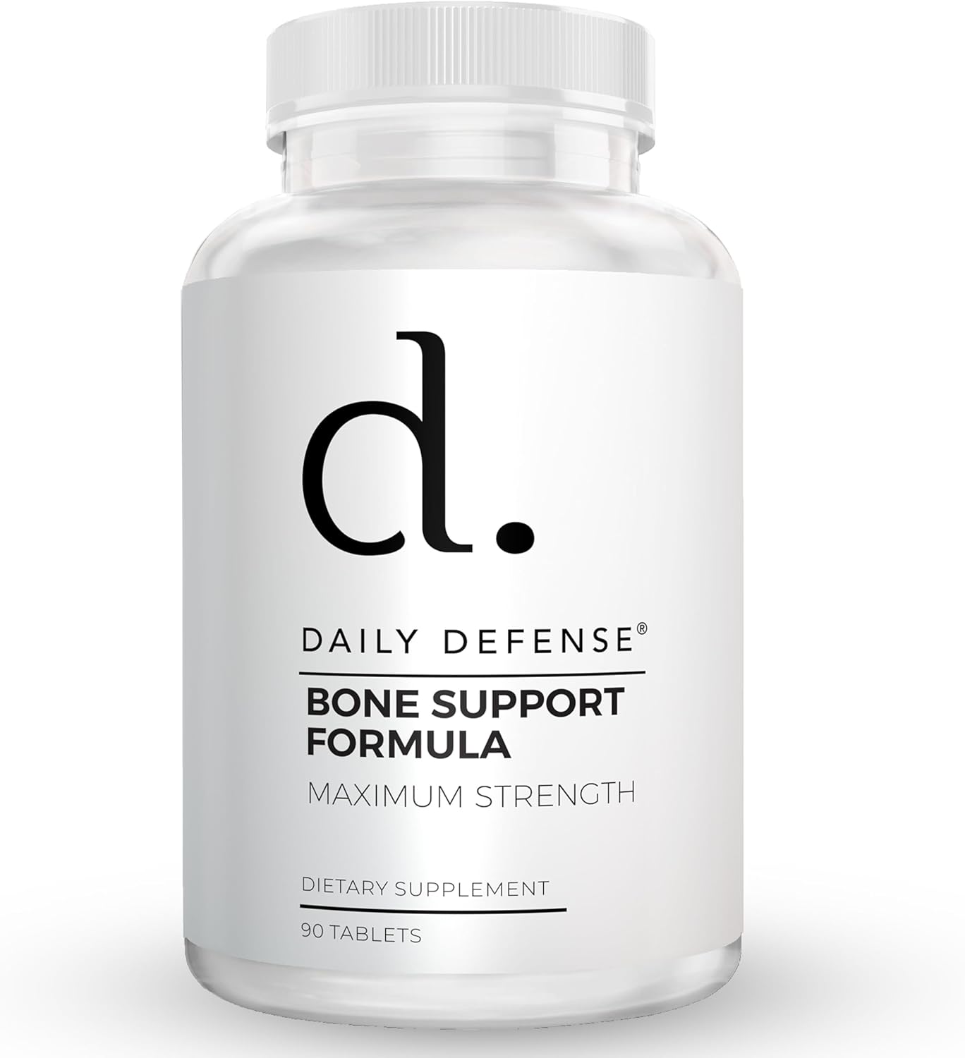 Bone Support Formula with Calcium 1000mg, Magnesium, L-Lysine HCl for Women & Men - 90 Easy to Swallow Tablets for Flexibility & Mobility