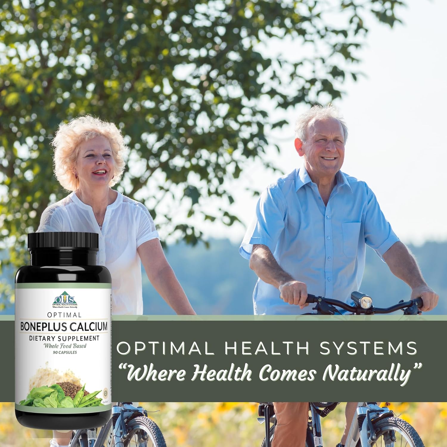BonePlus Calcium: Chelated Calcium with Ipriflavone, Probiotics, and Plant Enzymes - 90 Capsules