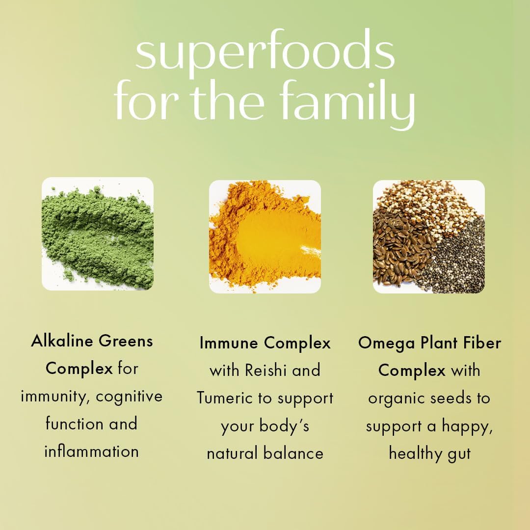 Boobie Mother of All Greens: Daily Super Greens Powder for Moms & Families | Vegan, Gluten-Free, Sugar-Free | 40+ Essential Nutrients | Light Berry Flavor | 30 Servings