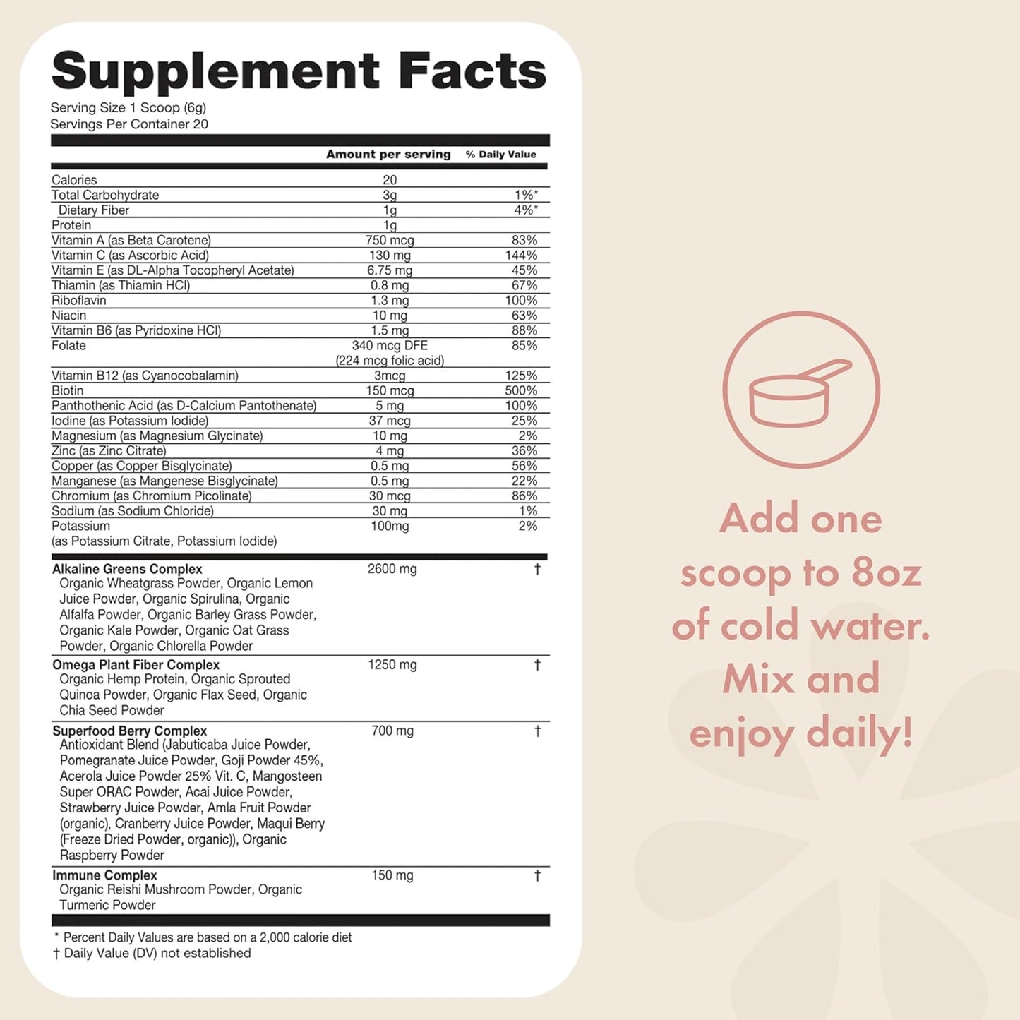 Boobie Mother of All Greens: Daily Super Greens Powder for Moms & Families | Vegan, Gluten-Free, Sugar-Free | 40+ Essential Nutrients | Light Berry Flavor | 30 Servings