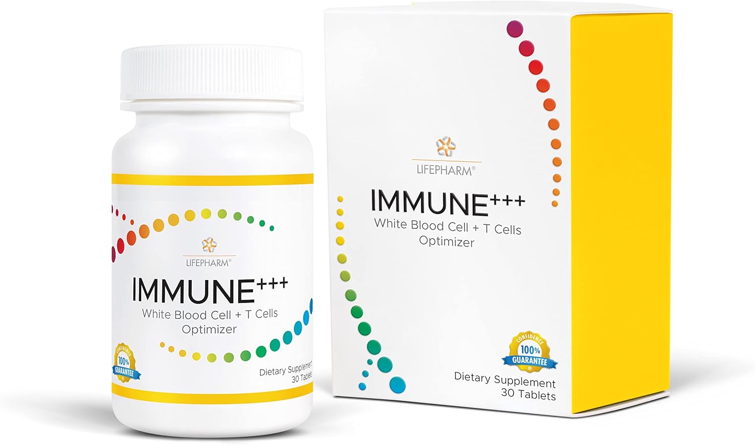 Boost Immunity with Lifepharm IMMUNE+++ Vitamin C Supplement - 500mg - Herbal Blends - Increase White Blood Cells - 30 Tablets