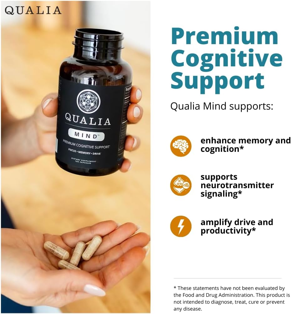 Boost Memory, Focus, & Concentration with Neurohacker Collective Qualia Mind & NAD+ Bundle - Top Brain Supplements for 50% NAD+ Increase