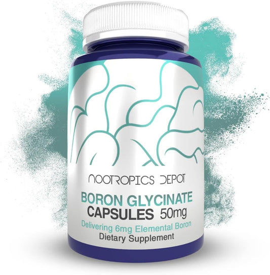 Boron Glycinate Capsules - 50mg | Boost Testosterone, Reduce Inflammation, Immune & Cognitive Support | 120 Count