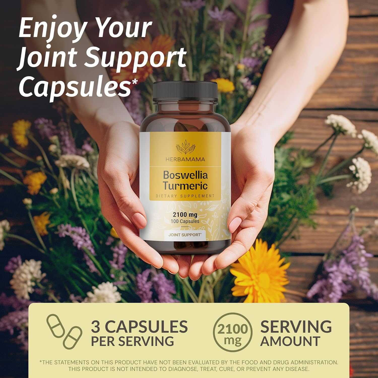Boswellia and Turmeric Bundle - 2100mg Boswellia Turmeric Capsules & Liquid Turmeric with Black Pepper Tincture - Vegan, Non-GMO - 2 Pack