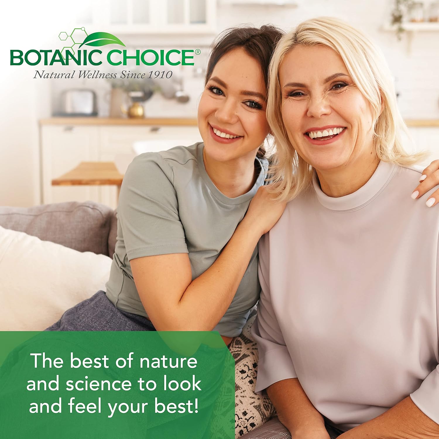 Botanic Choice Menopause Hot Flash Relief Supplement with Black Cohosh, Soy, Red Clover - 60 Capsules