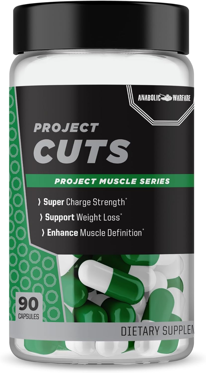 Botanical Anabolic Warfare Project Cuts for Muscle Definition & Body Recomposition - 90 Capsules