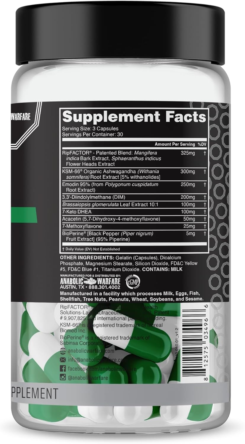 Botanical Anabolic Warfare Project Cuts for Muscle Definition & Body Recomposition - 90 Capsules