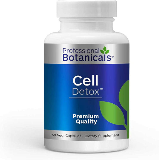 Botanical Cell Detox Supplement for Vegan Cell Cleansing - 60 Veg Capsules