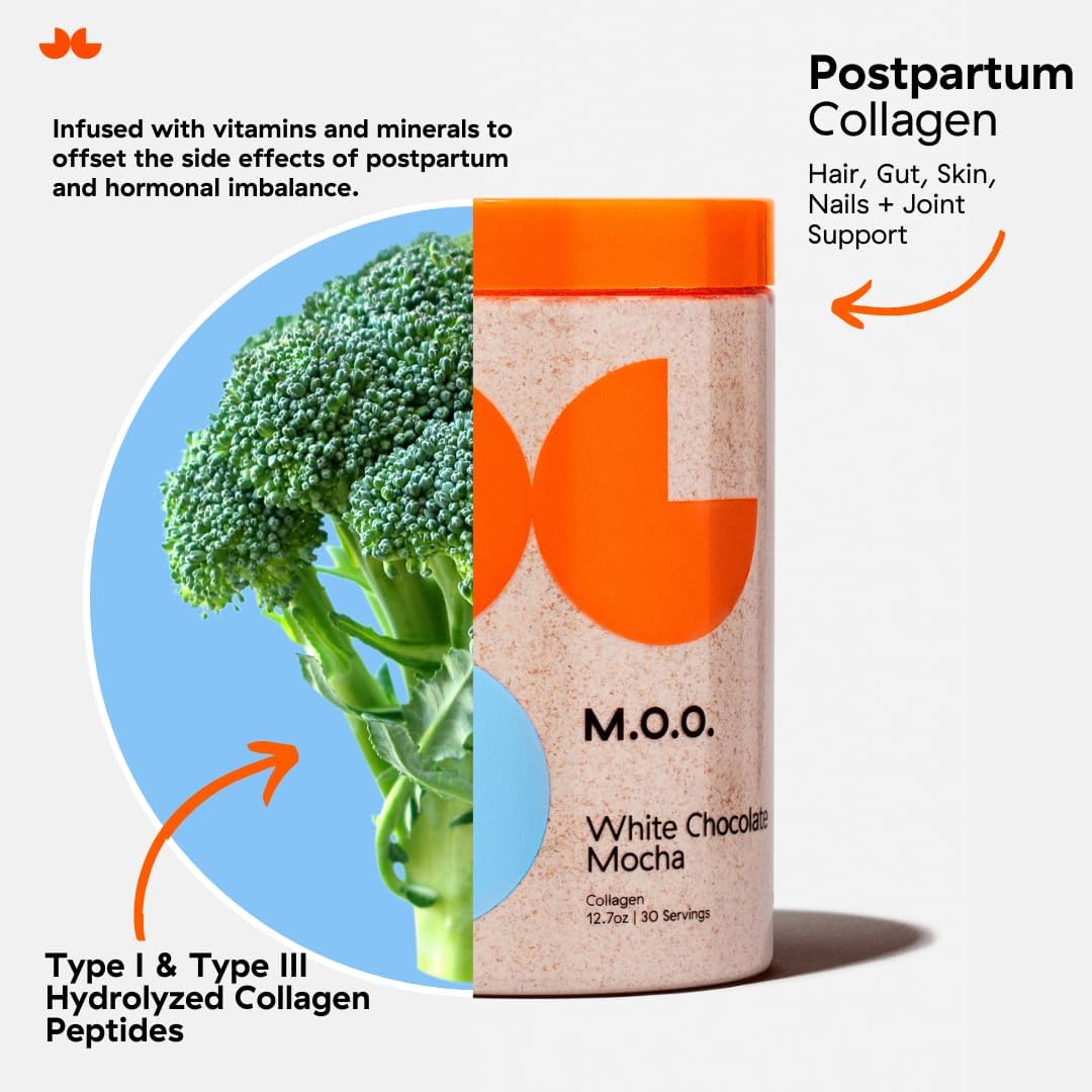 Bovine Collagen Powder with Biotin, Magnesium & Hyaluronic Acid for Pregnancy & Motherhood - Restores Hair, Skin, Nails, Muscle & Joints | 30 Servings