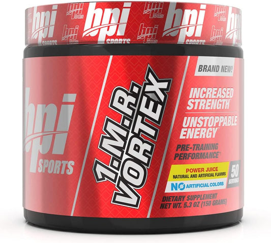 BPI Sports 1.M.R Vortex Pre Workout Powder - Non Habit Forming Energy & Nitric Oxide Booster - Power Juice - 5.3 Oz